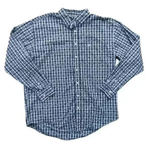 Panhandle Roughstock Black and White Diamond Pattern Long Sleeve Button-Down